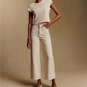 NWOT Sezane Le Crop Jean Sz 2